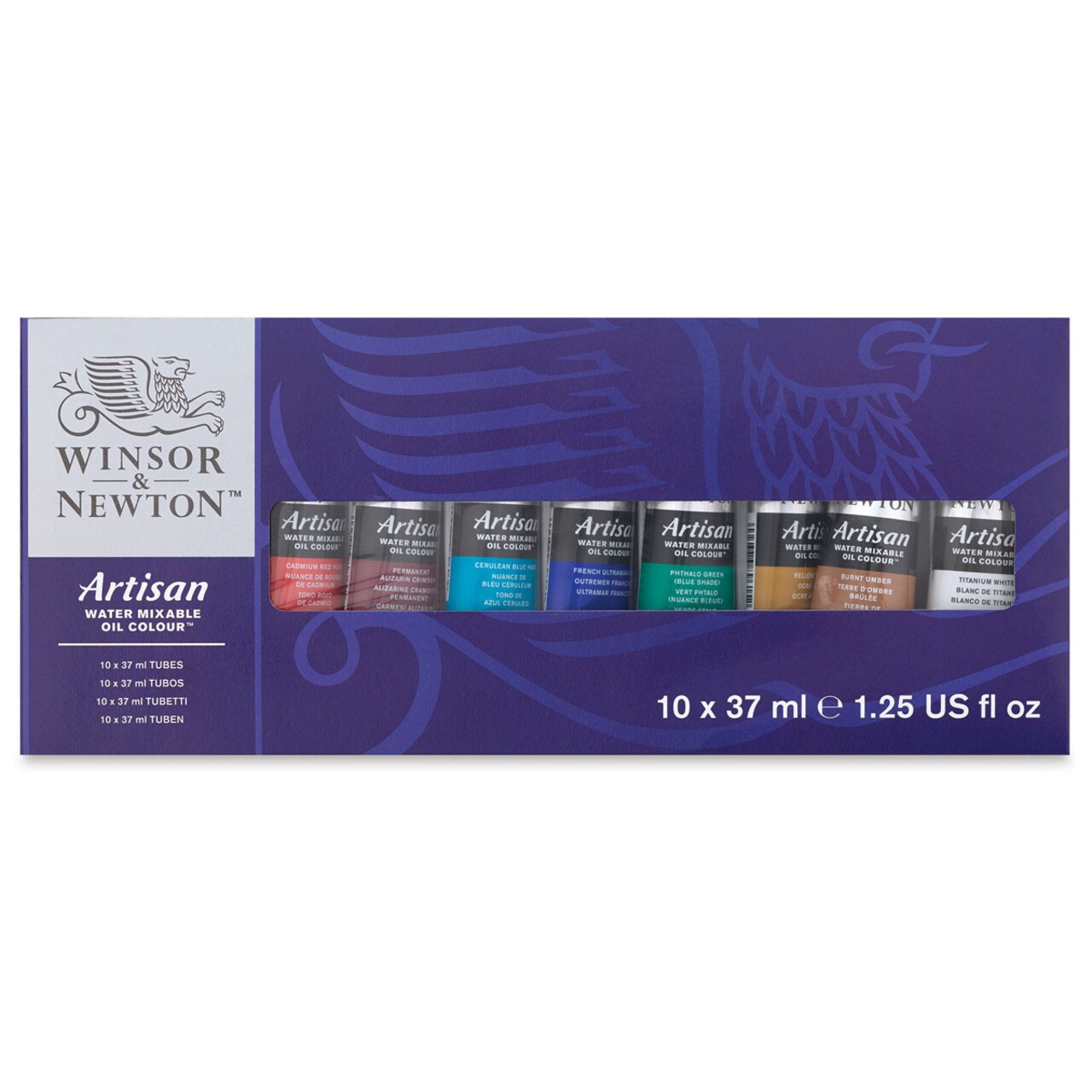 Winsor & Newton Artisan Water Mixable Oil Paint - Set of 10, Assorted Colors, 37 ml